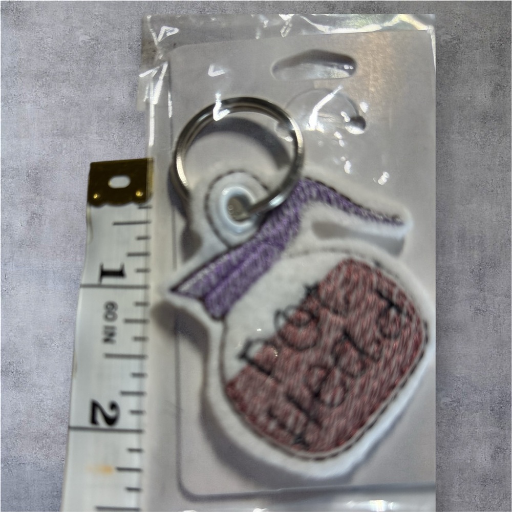 Purple Keychain Accessory coffee pot
